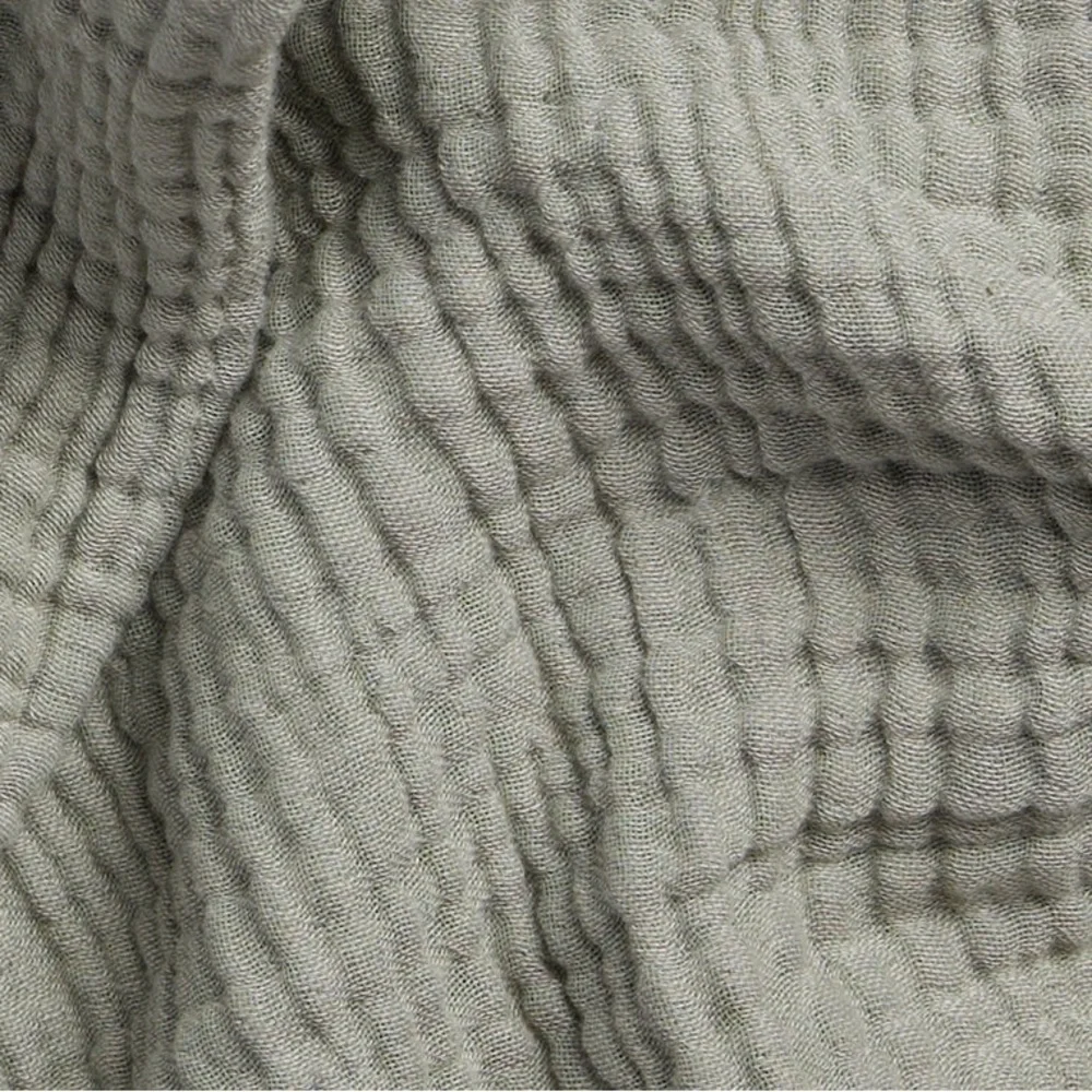 PARACHUTE ORGANIC CLOUD COTTON MOSS GREEN GAUZE PILLOW SHAM SZ KING